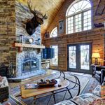 Rustic Great Room with Natural Light