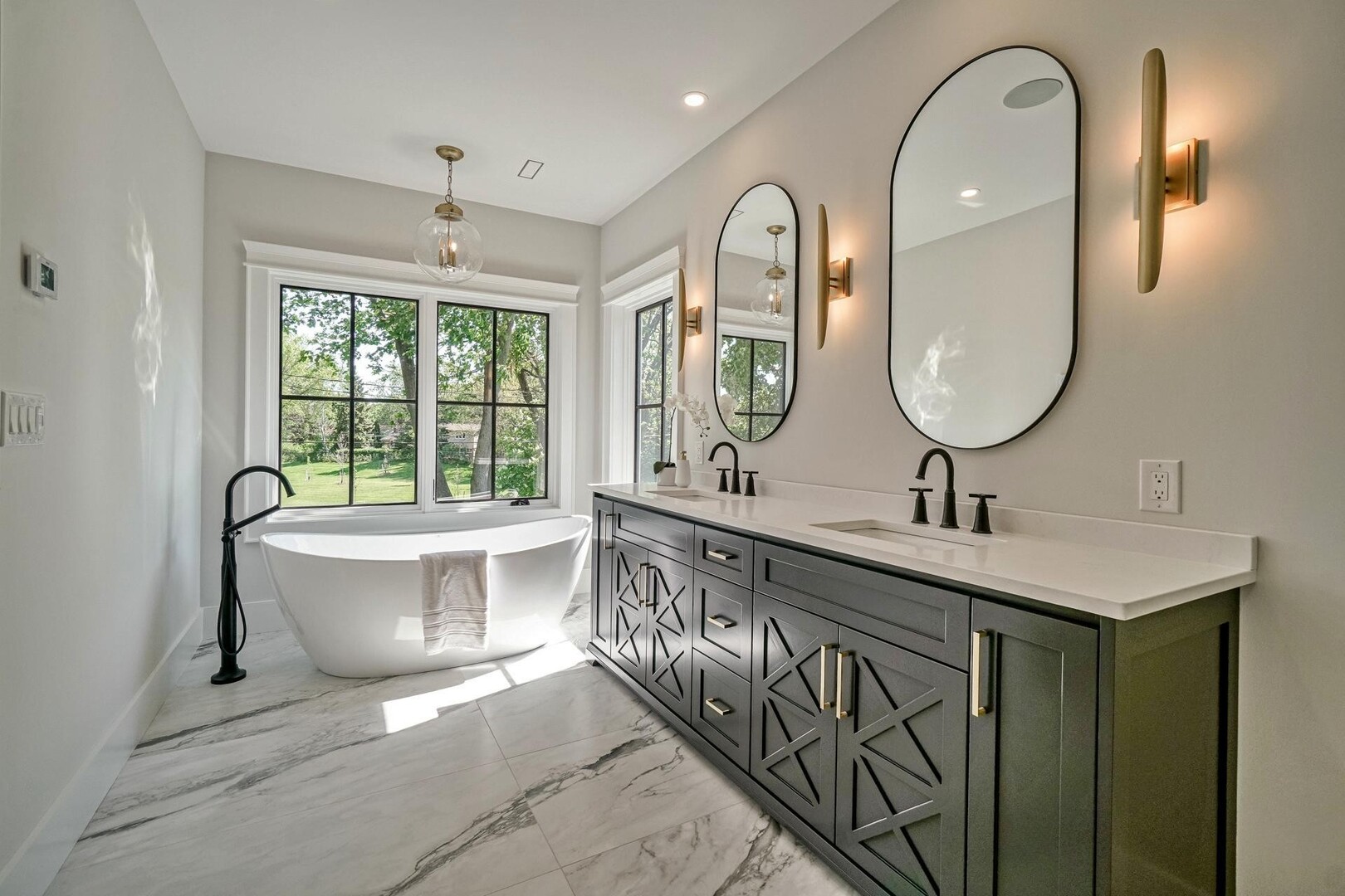 Bathroom with Sunlight Filtering In