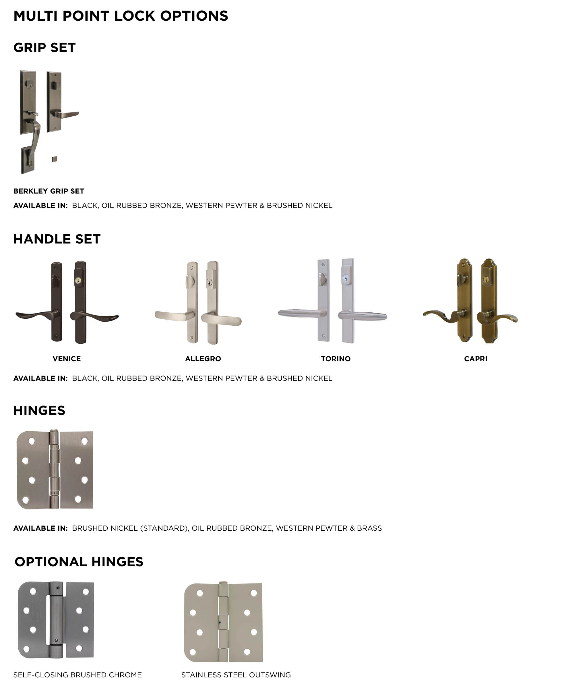 Multi-Point-Lock-Hardware-Options